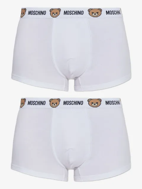 Moschino logo bear-detail cotton boxers (pack of two)