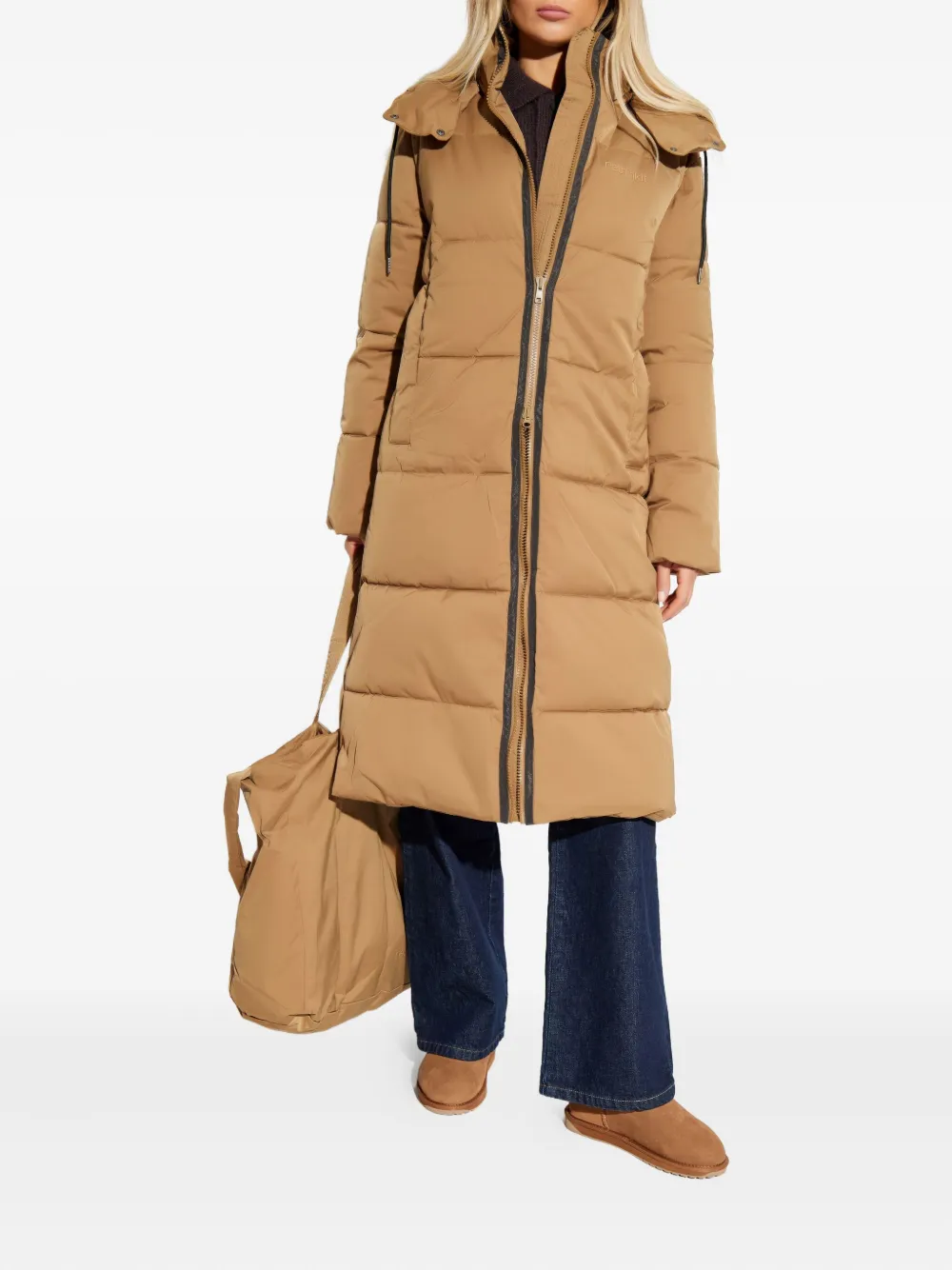 RETHINKIT STUDIOS hooded padded coat - Beige