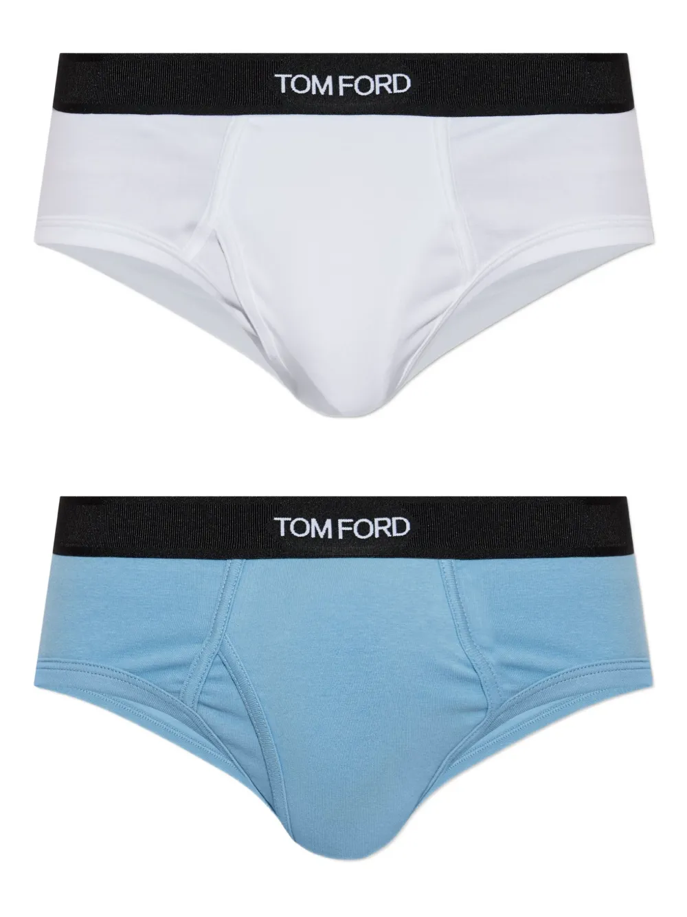 Tom Ford Logo-waistband Briefs (pack Of Two) In Multi