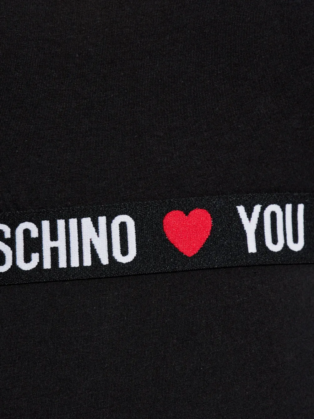 Moschino strap-detail bodysuit - Zwart