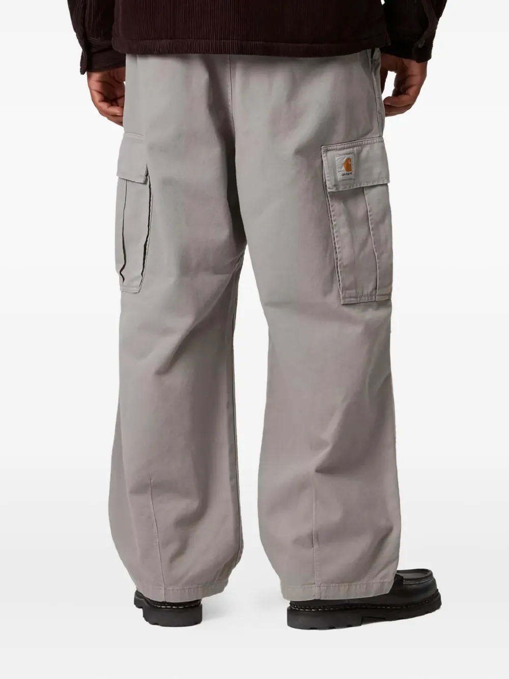 Carhartt WIP Katoenen cargo broek Grijs