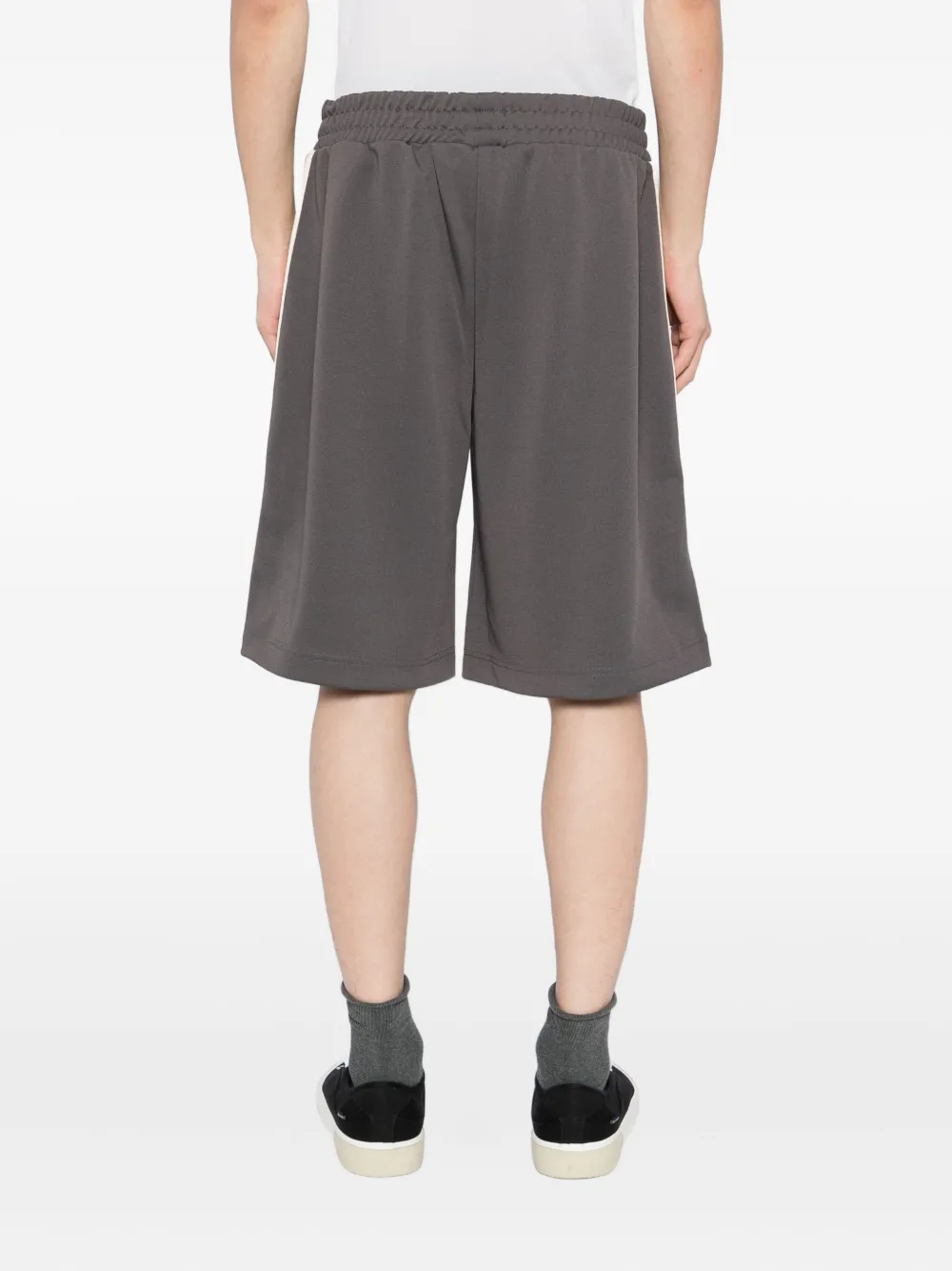 Palm Angels Trainingsshorts met logo Grijs