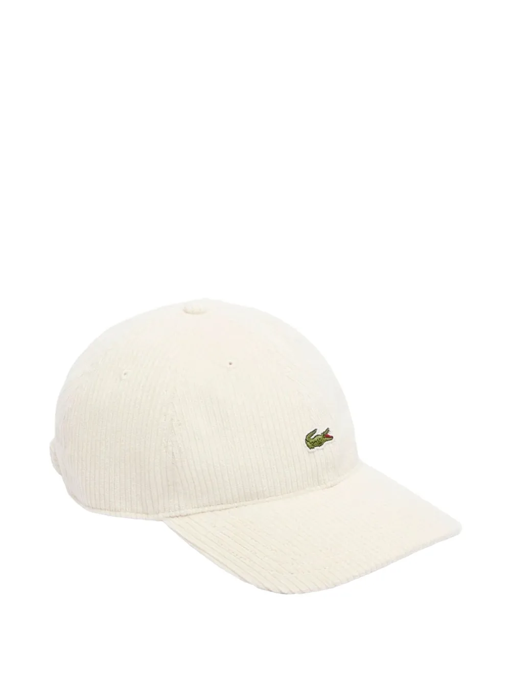 Lacoste Cotton Corduroy Cap In White