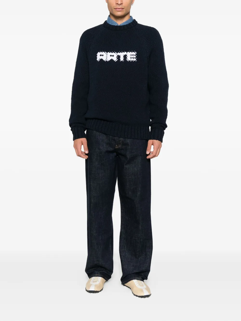 Arte Antwerp Sweater met logo - Blauw