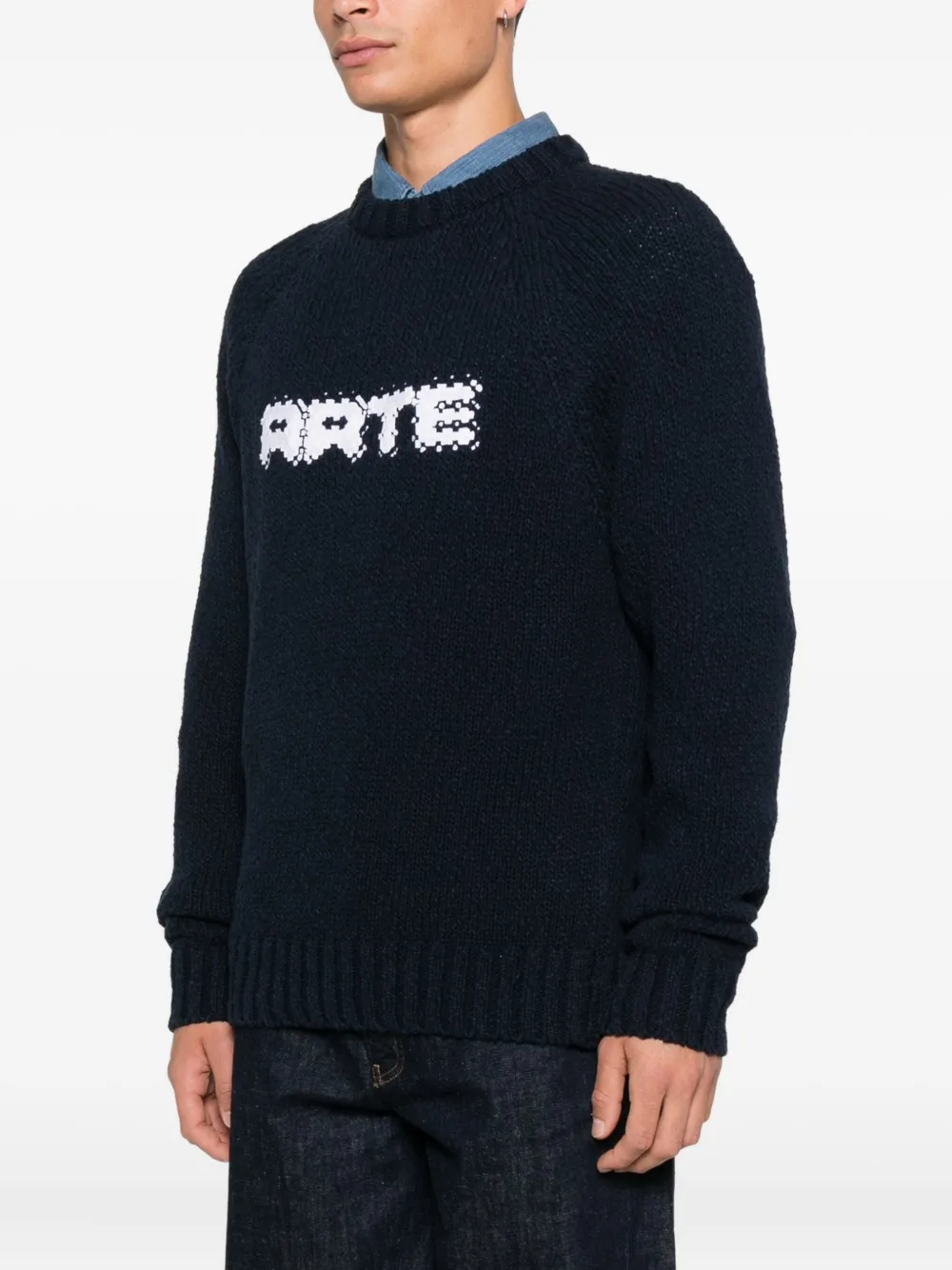 Arte Antwerp Sweater met logo Blauw