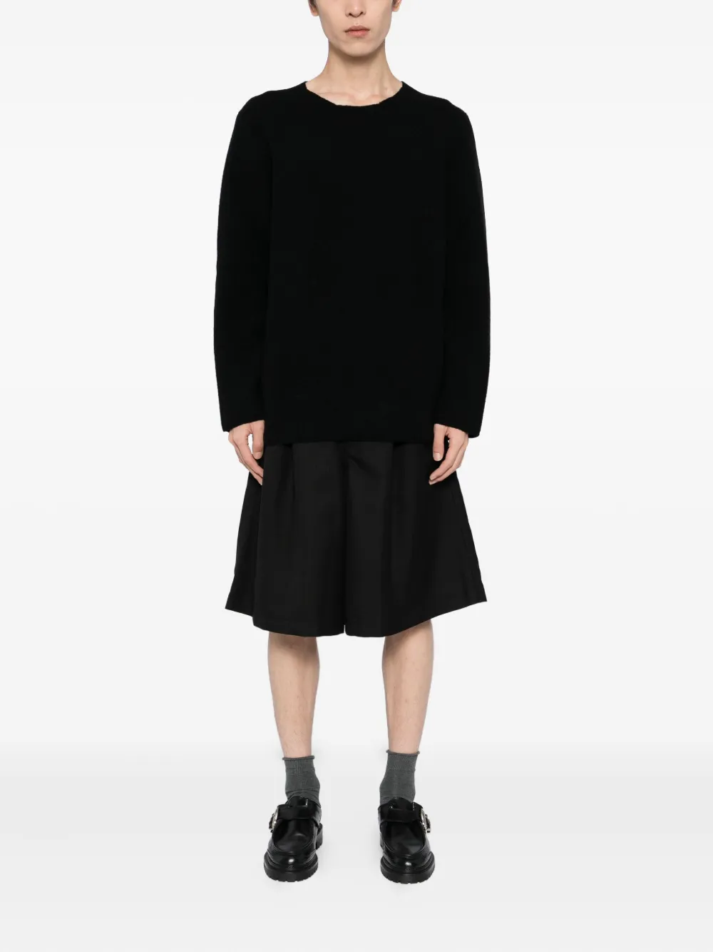 Comme des Garçons Homme Plus Trui met ronde hals - Zwart