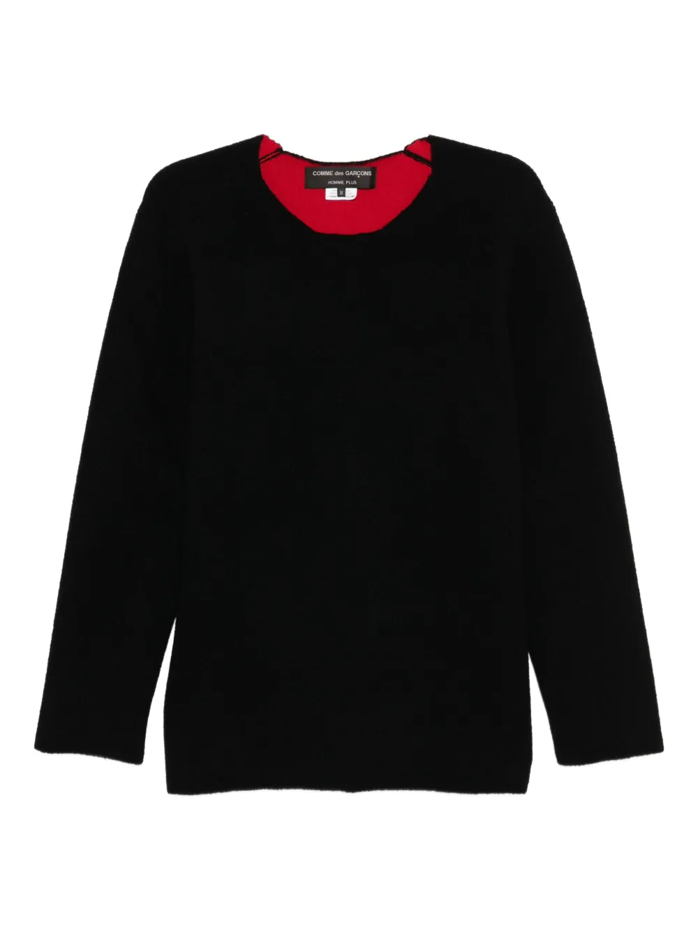 Comme des Garçons Homme Plus クルーネック プルオーバー - ブラック