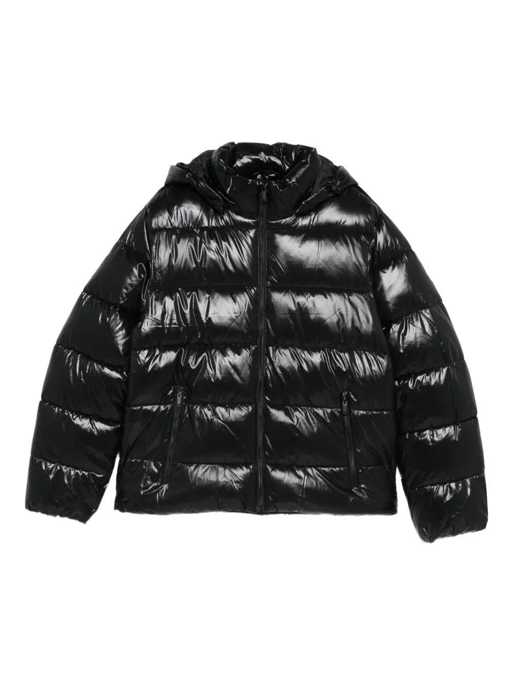Calvin Klein logo-print jacket | Black | Image 1