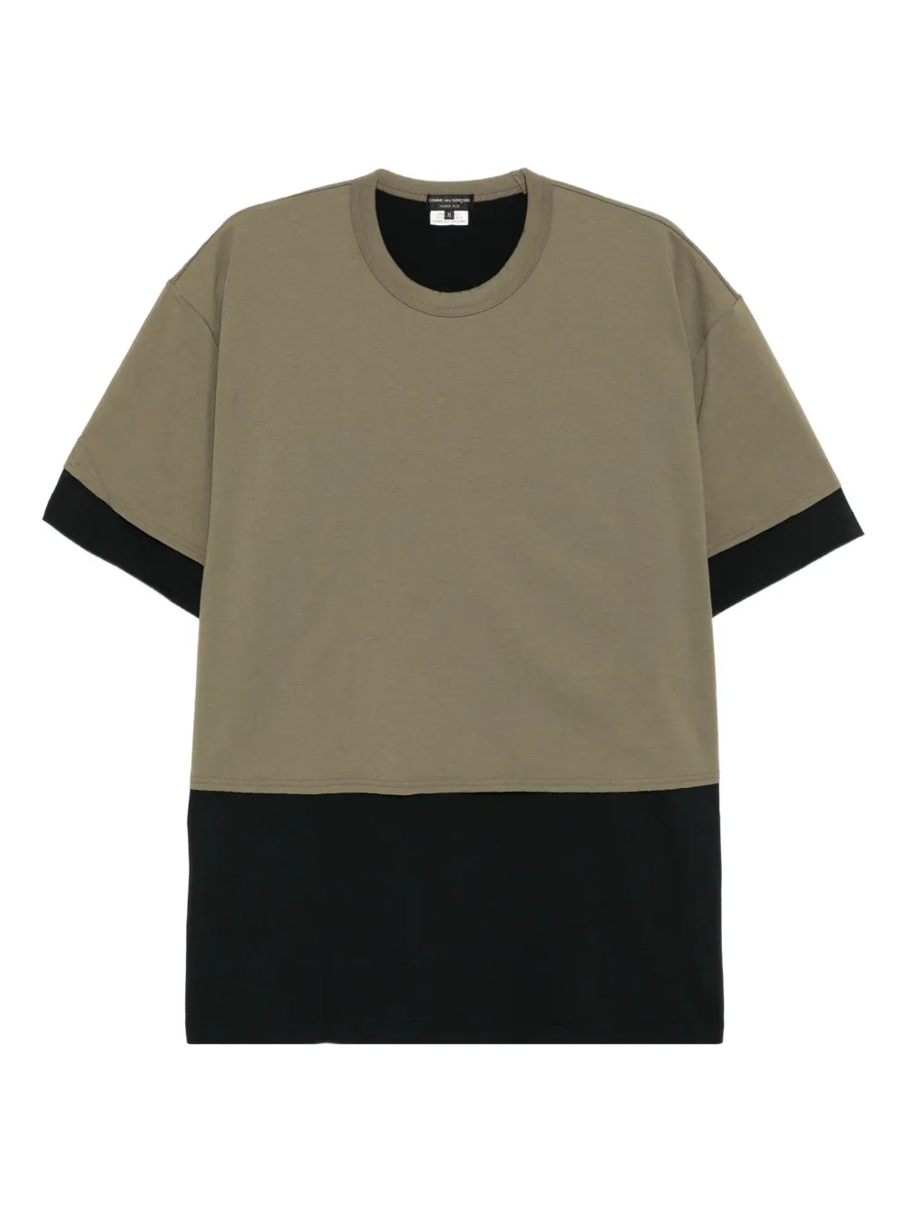 Comme Des Garçons layered T-shirt | Green | Image 1