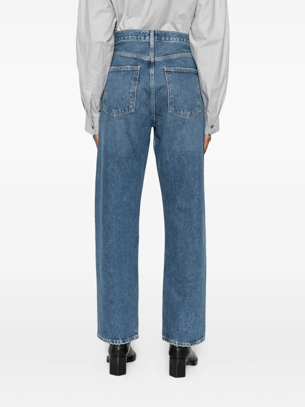 AGOLDE Jeans met whiskering-effect Blauw