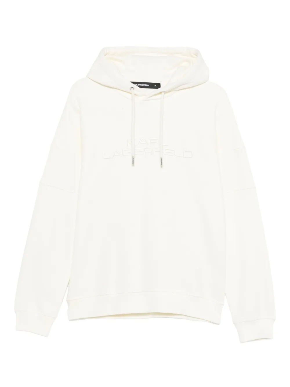 Karl Lagerfeld Hoodie mit Logo-Stickerei - Nude