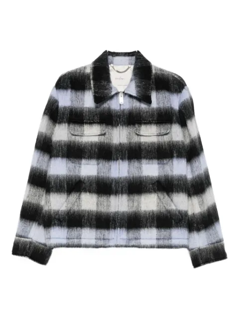 Second/Layer checked jacket