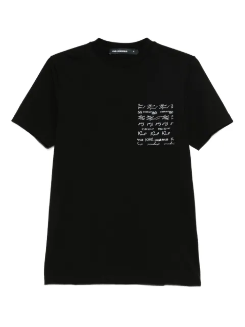 Karl Lagerfeld playera con logo estampado