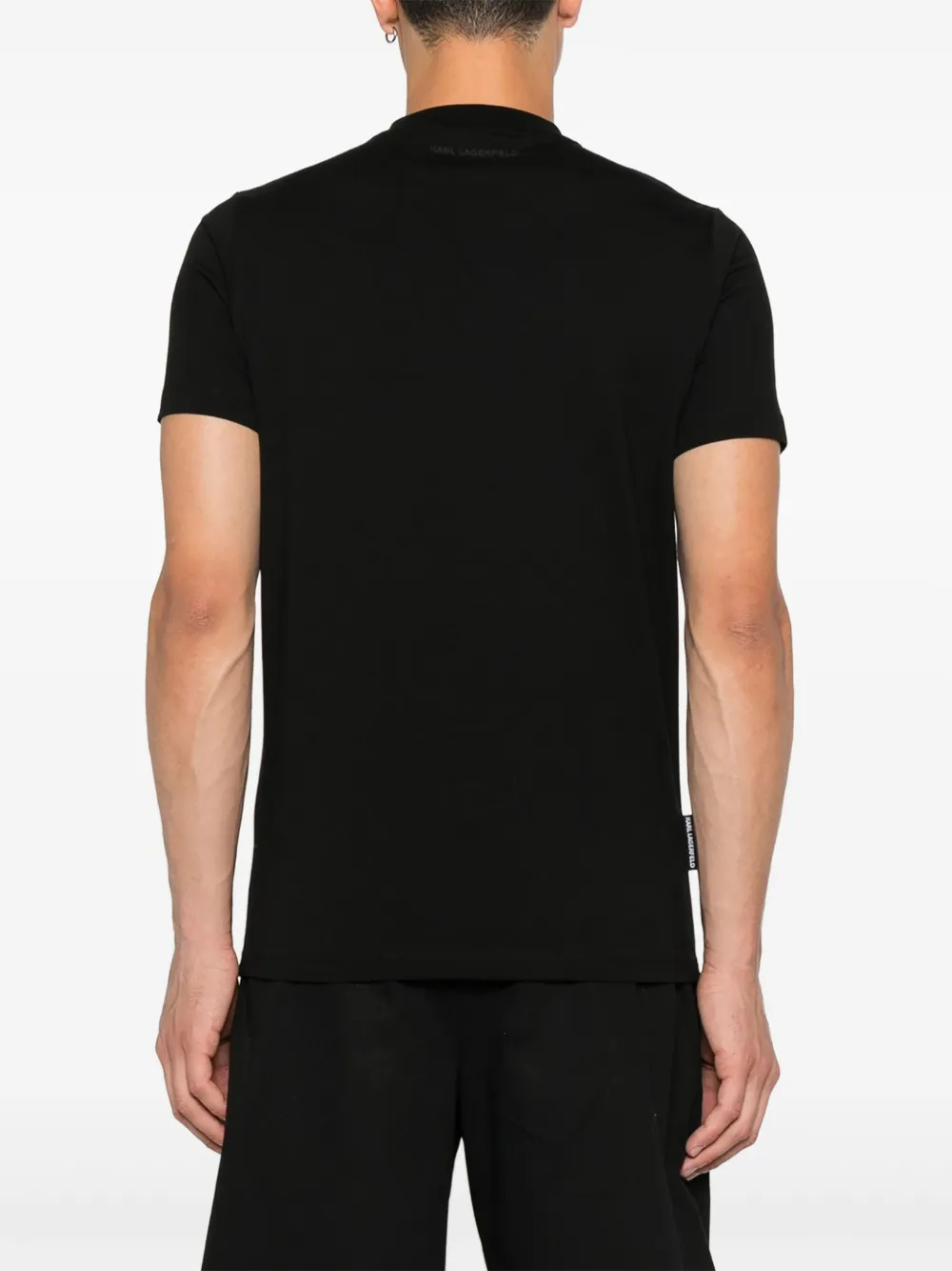 Karl Lagerfeld T-shirt met logoprint Zwart