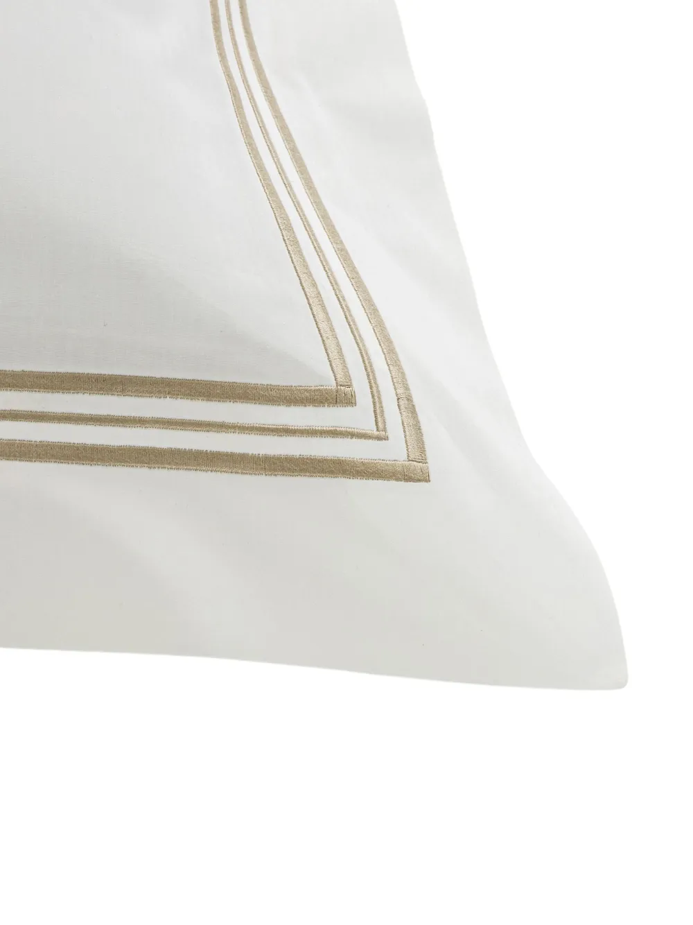 Frette Triplo Popeline Striped Bedset In White