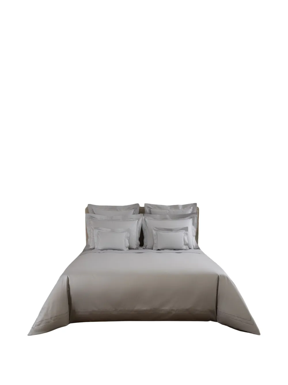 Frette ajour doppio duvet set | Grey | Image 1