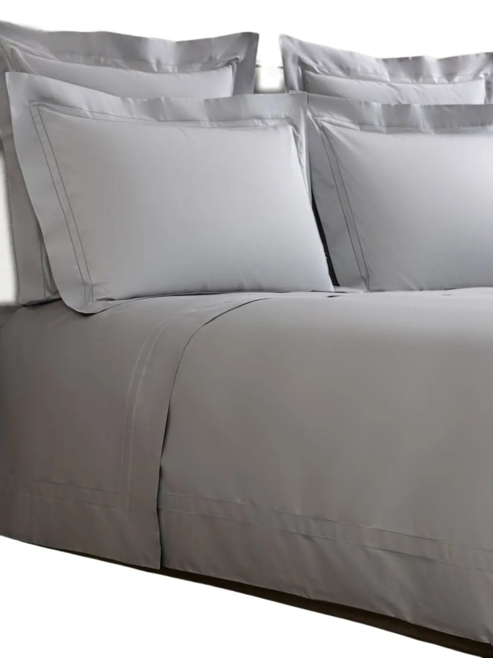 Frette Ajour Doppio Duvet Set In Gray