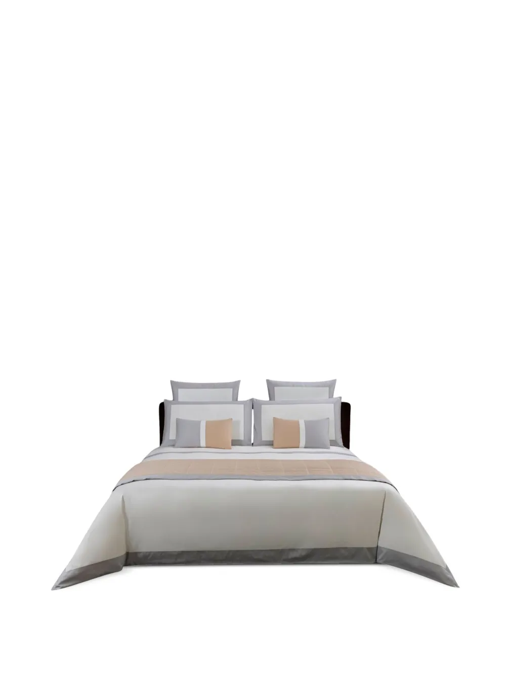 Frette bordered bold bed set | White | Image 1