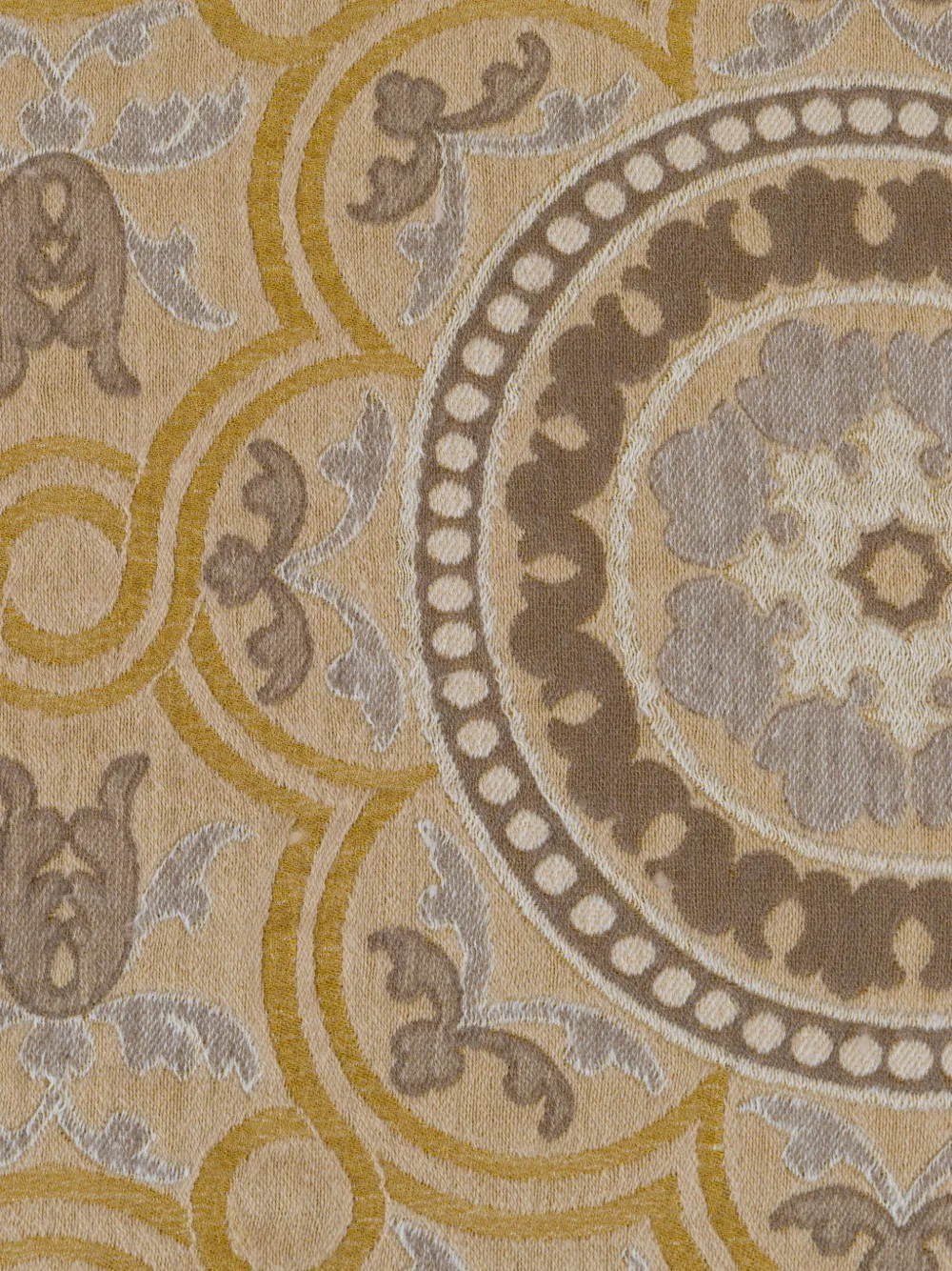 Frette Gipsy plaid met franje en patroon - Beige