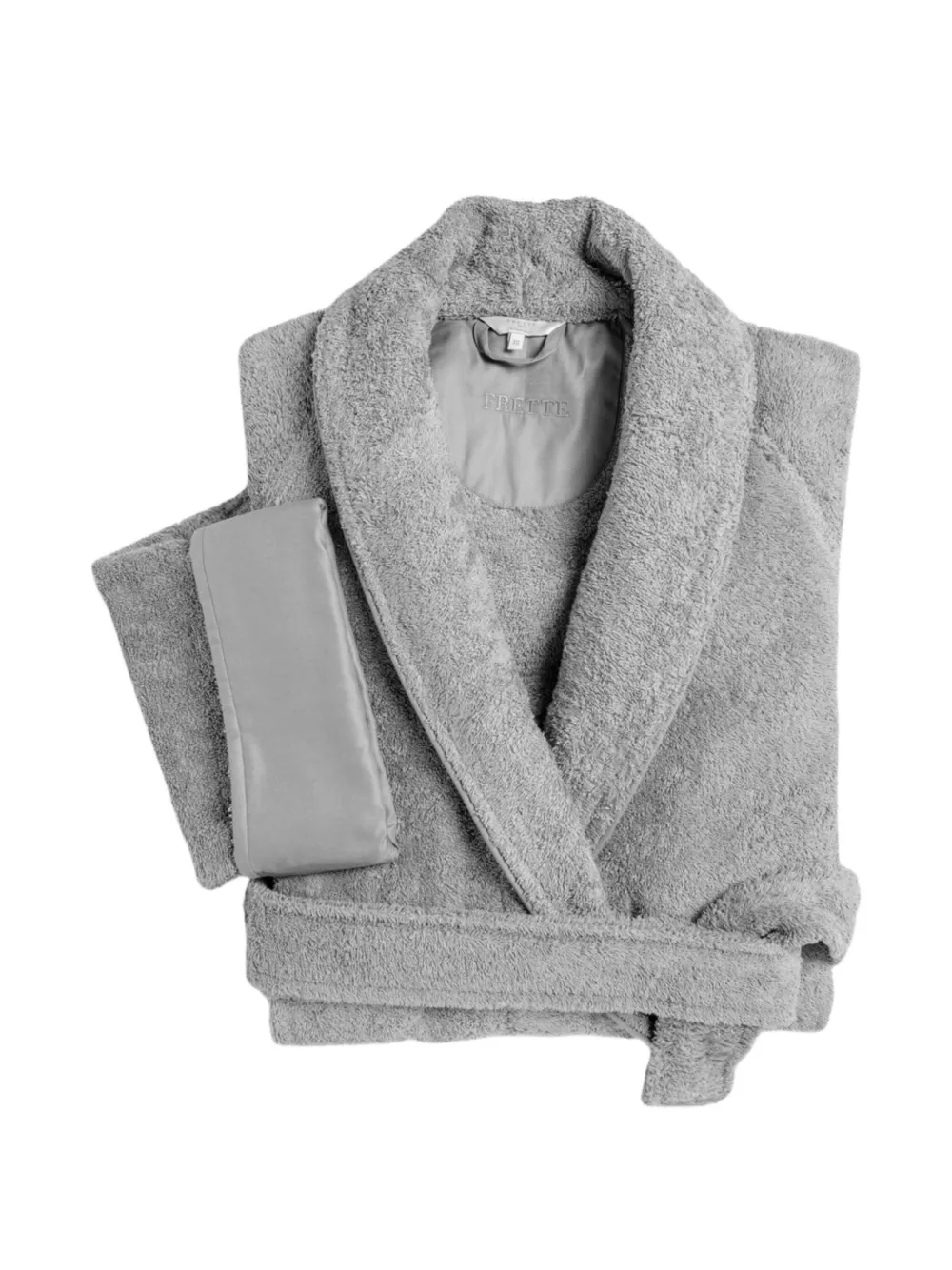 Frette shawl belted bathrobe | Grey | Image 1