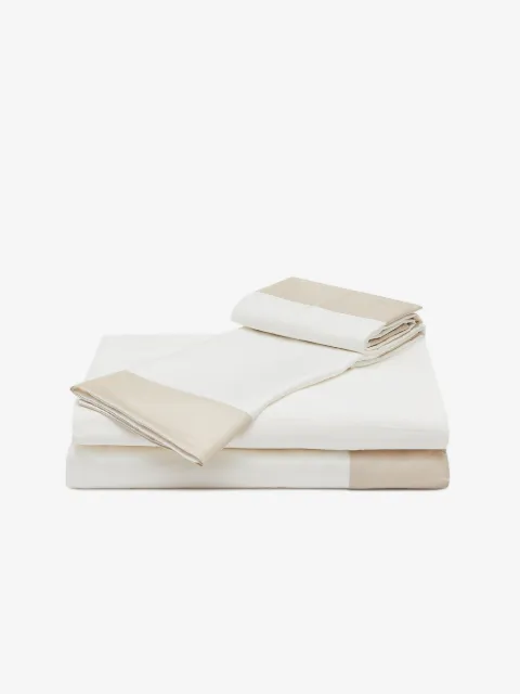 Frette Bold bordered bed sheet (set of four)