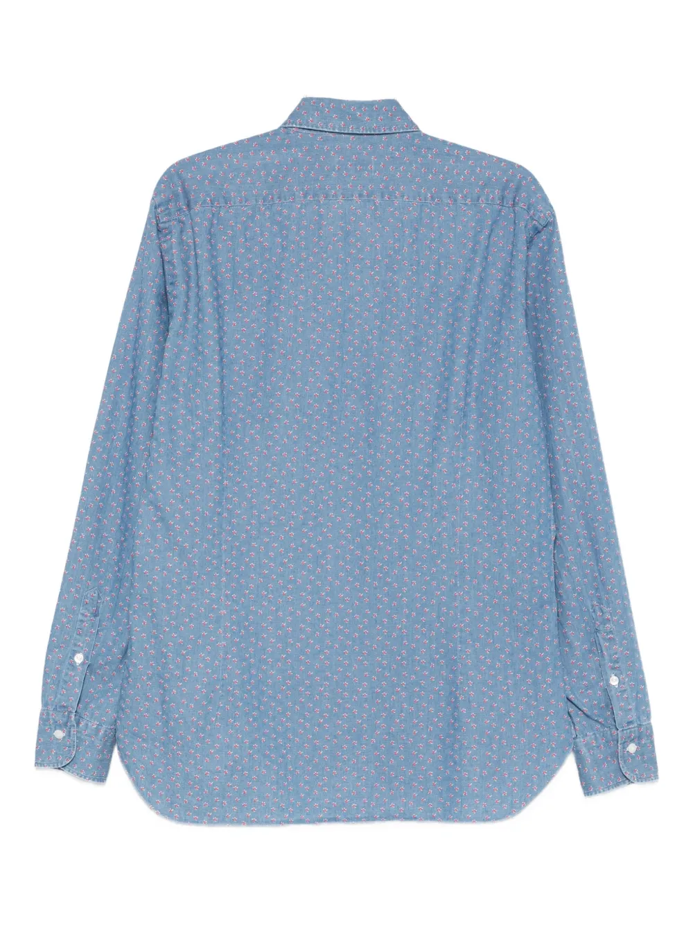 Barba patterned shirt - Blauw