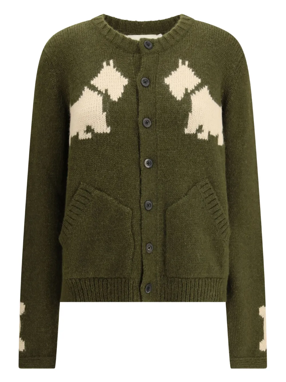 Baziszt Bobby wool cardigan | Green | Image 1