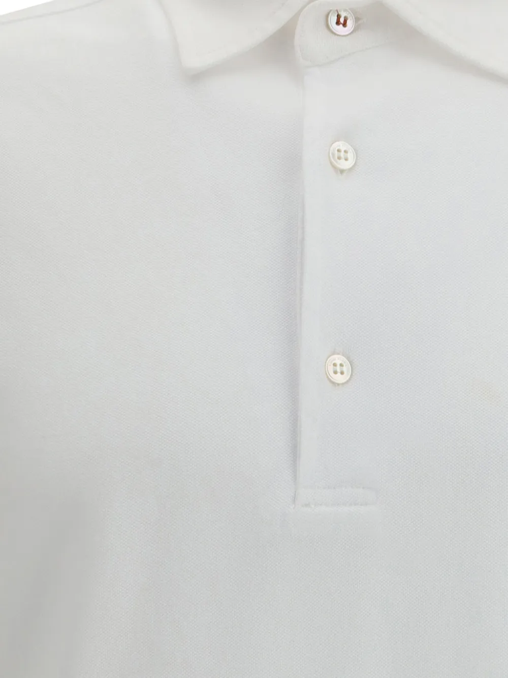 Loro Piana Poloshirt met knopen Wit