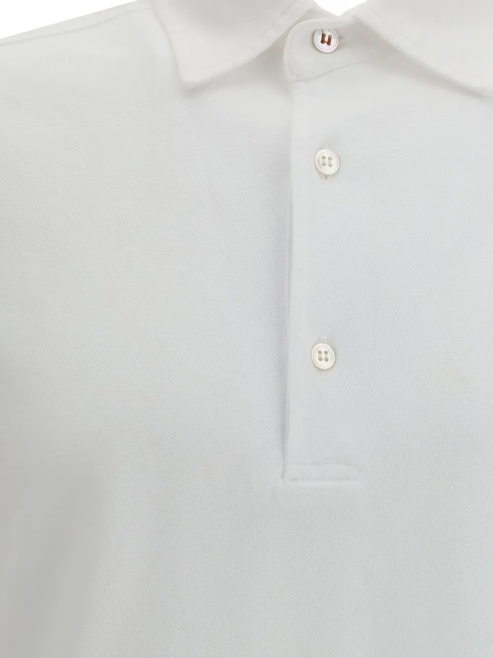 Loro Piana Poloshirt met knopen Wit
