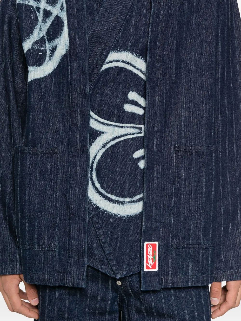 Kenzo x Futura 2000 denim jack Blauw