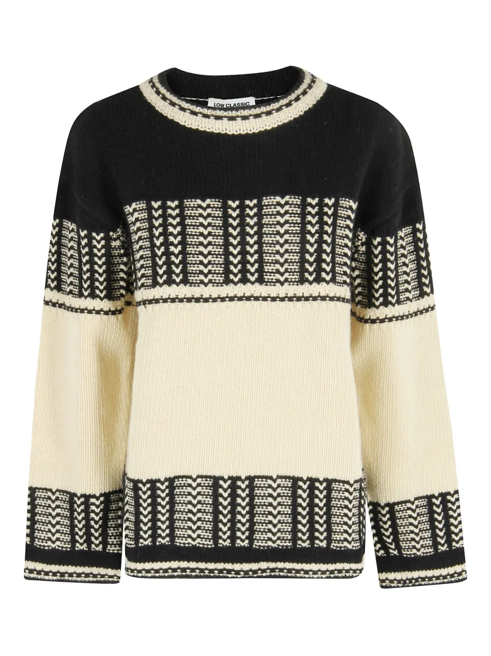 Low Classic patterned sweater | Black | Image 1