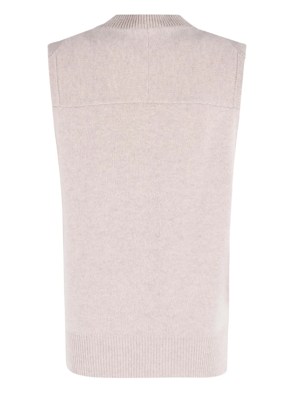 Maison Kitsuné Gebreide spencer Beige