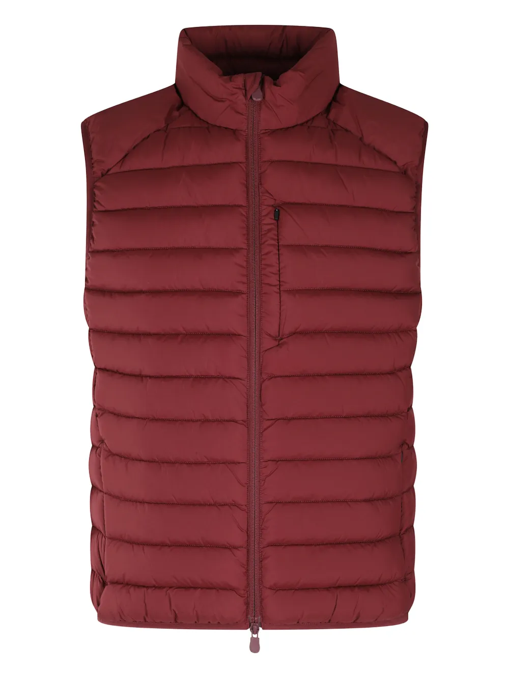 Save The Duck Welt-pocket Gilet In Burgundy