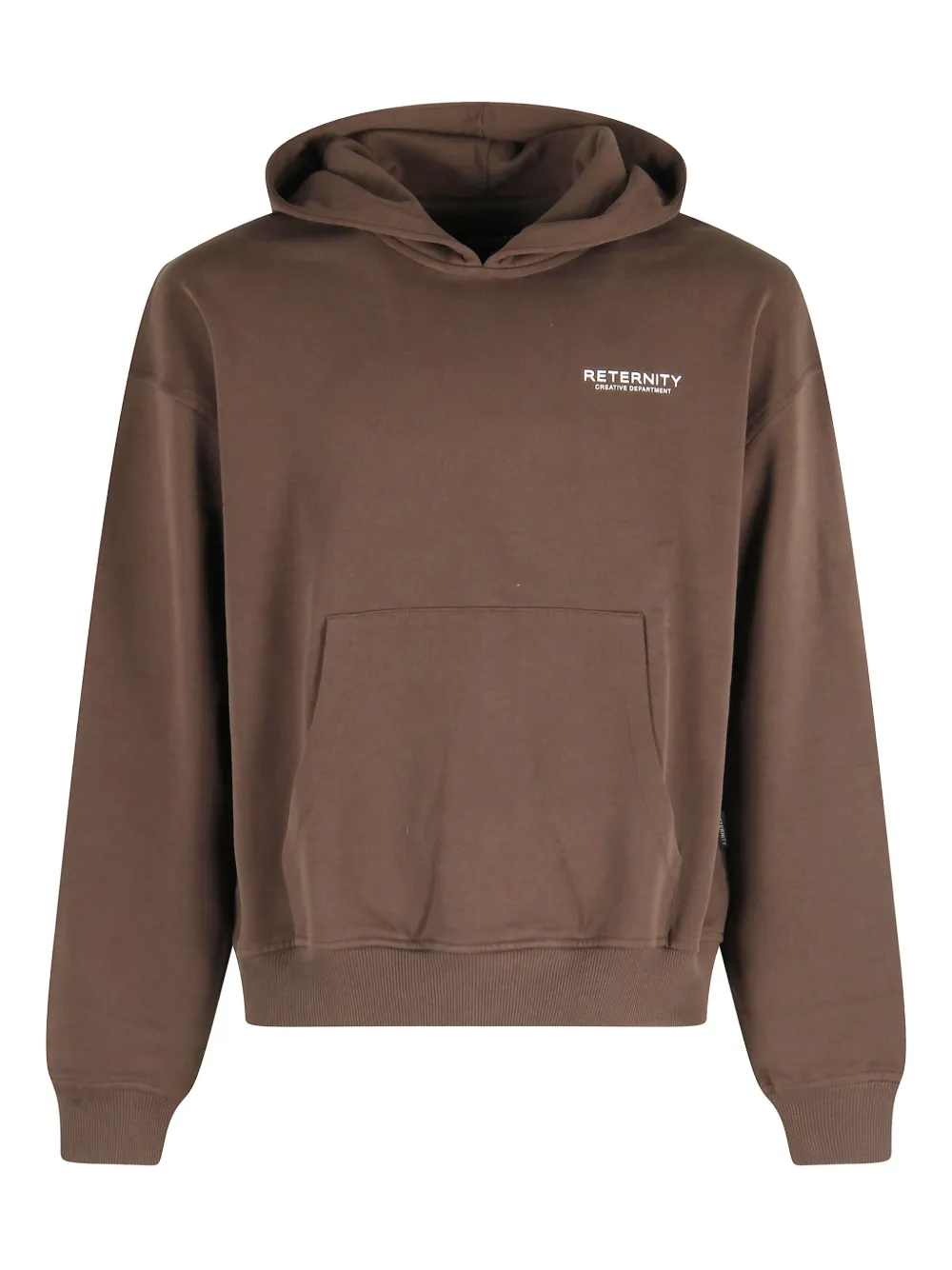 RETERNITY logo-detail hoodie | Brown | Image 1