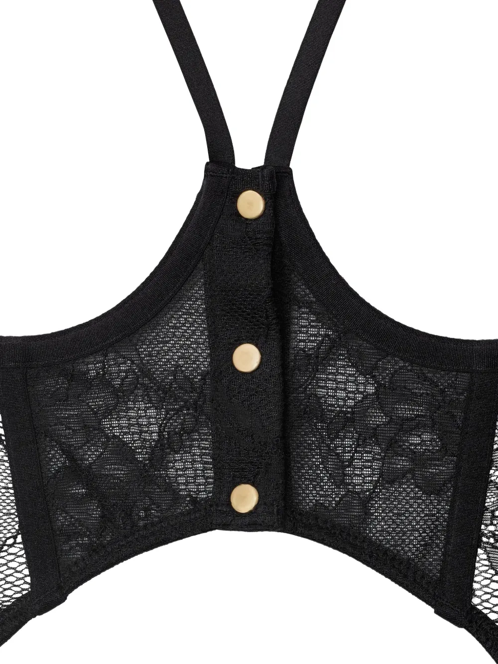 Maison Close Jeux Magnétiques Open Suspender Bustier In Black