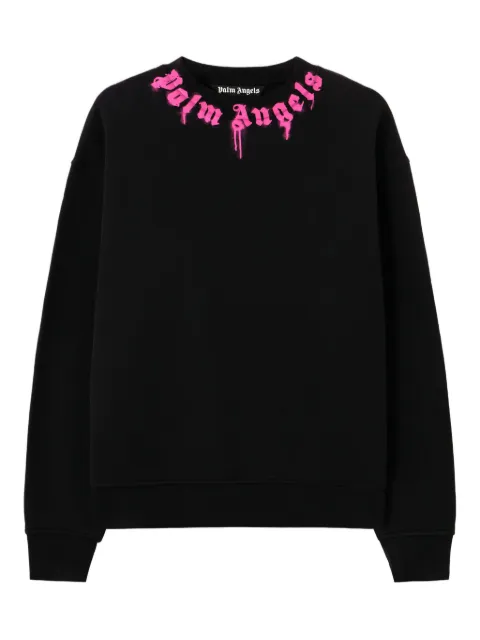 Palm Angels logo crew-neck sweatshirt