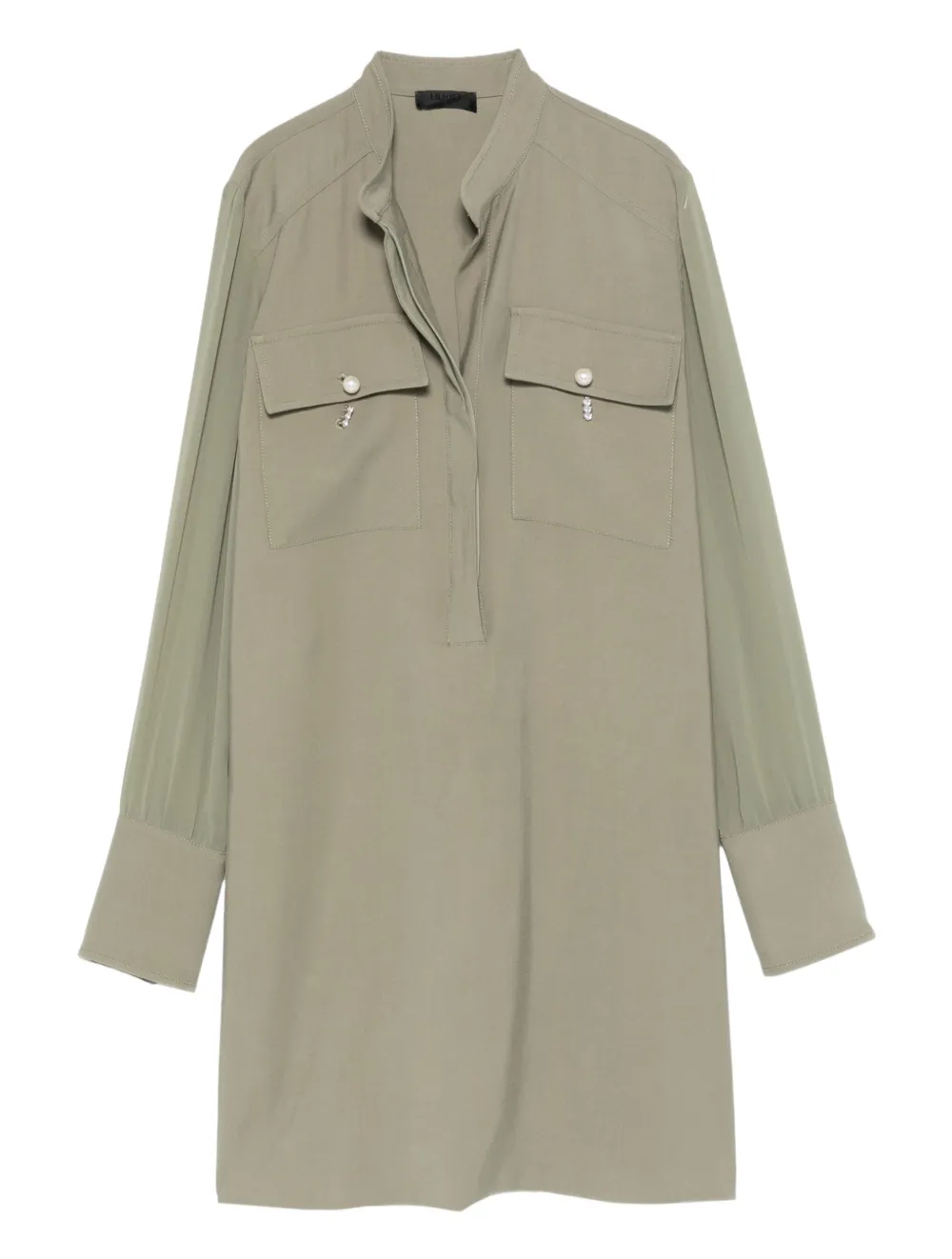 LIU JO chest-pockets mini dress | Green | Image 1