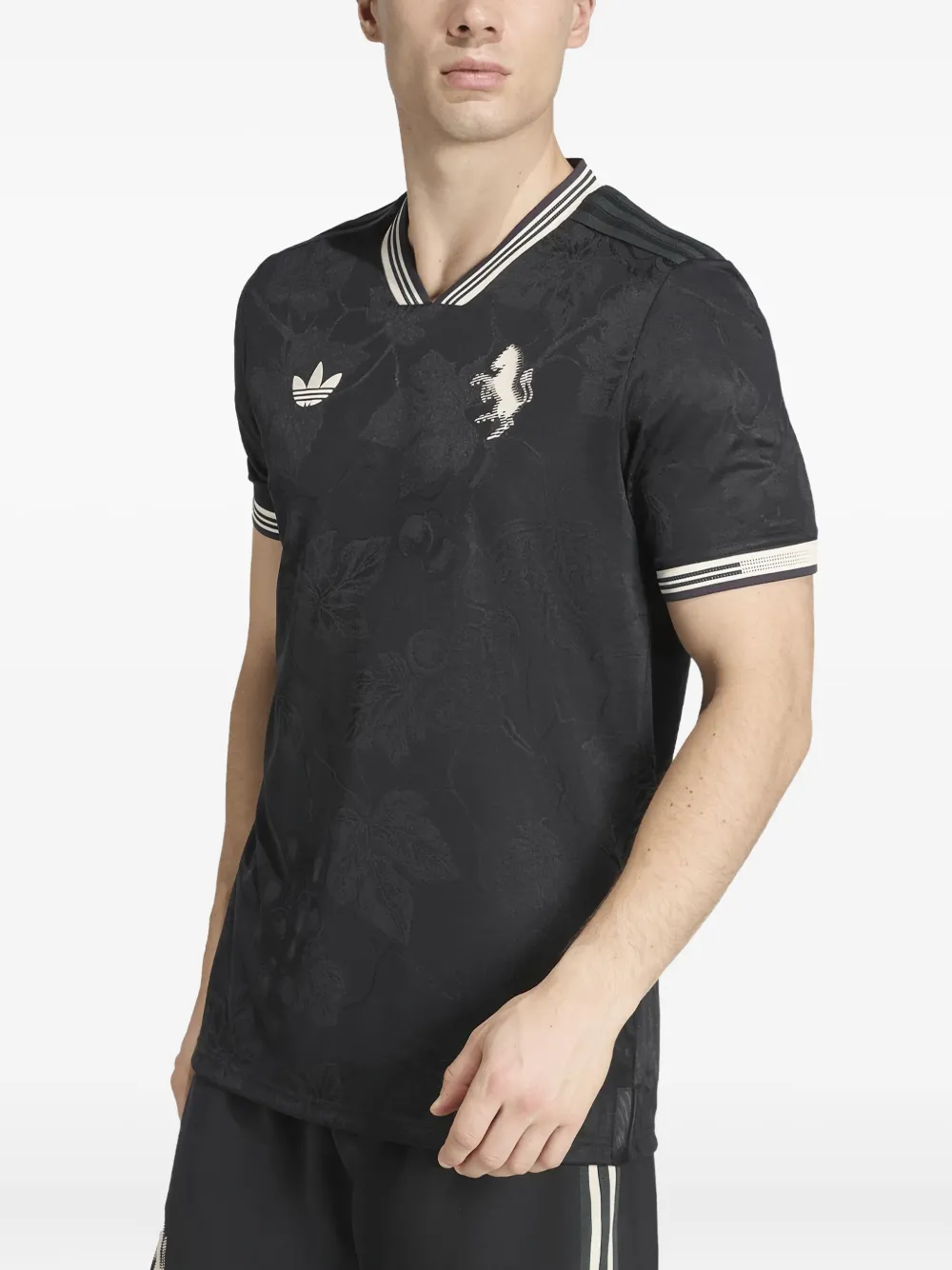 Adidas Juventus floral T-shirt - Zwart
