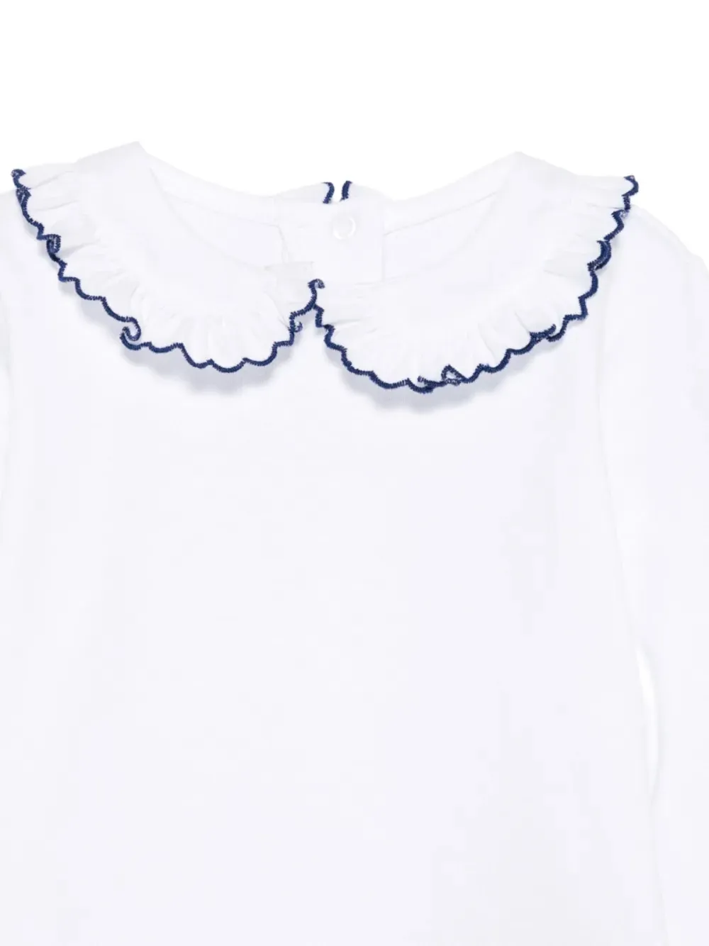 Mariella Ferrari Romper met ruchekraag Wit