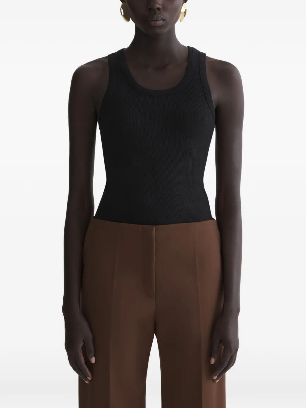 Mugler Canotta a coste - Nero