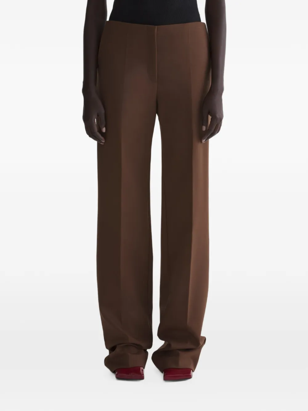 Mugler Straight broek Bruin