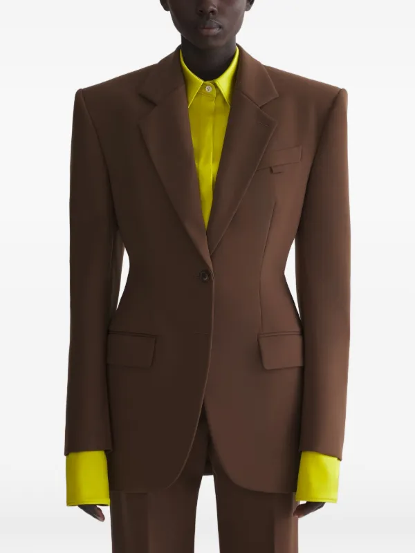 Mugler Masculine Blazer in Brown