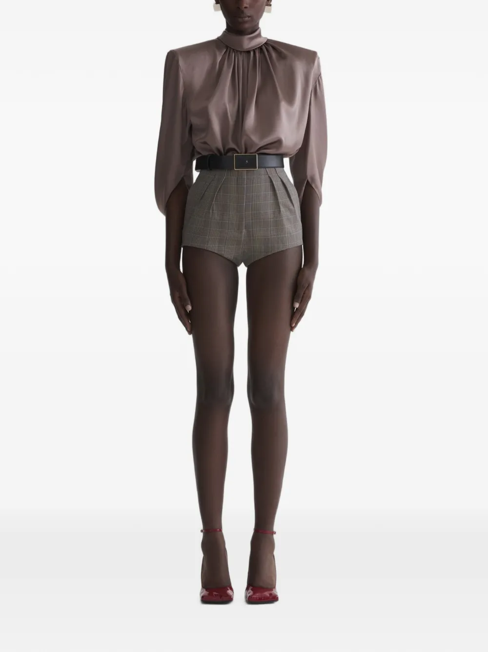 Mugler Cascade Tunic in Neutrals, view 2