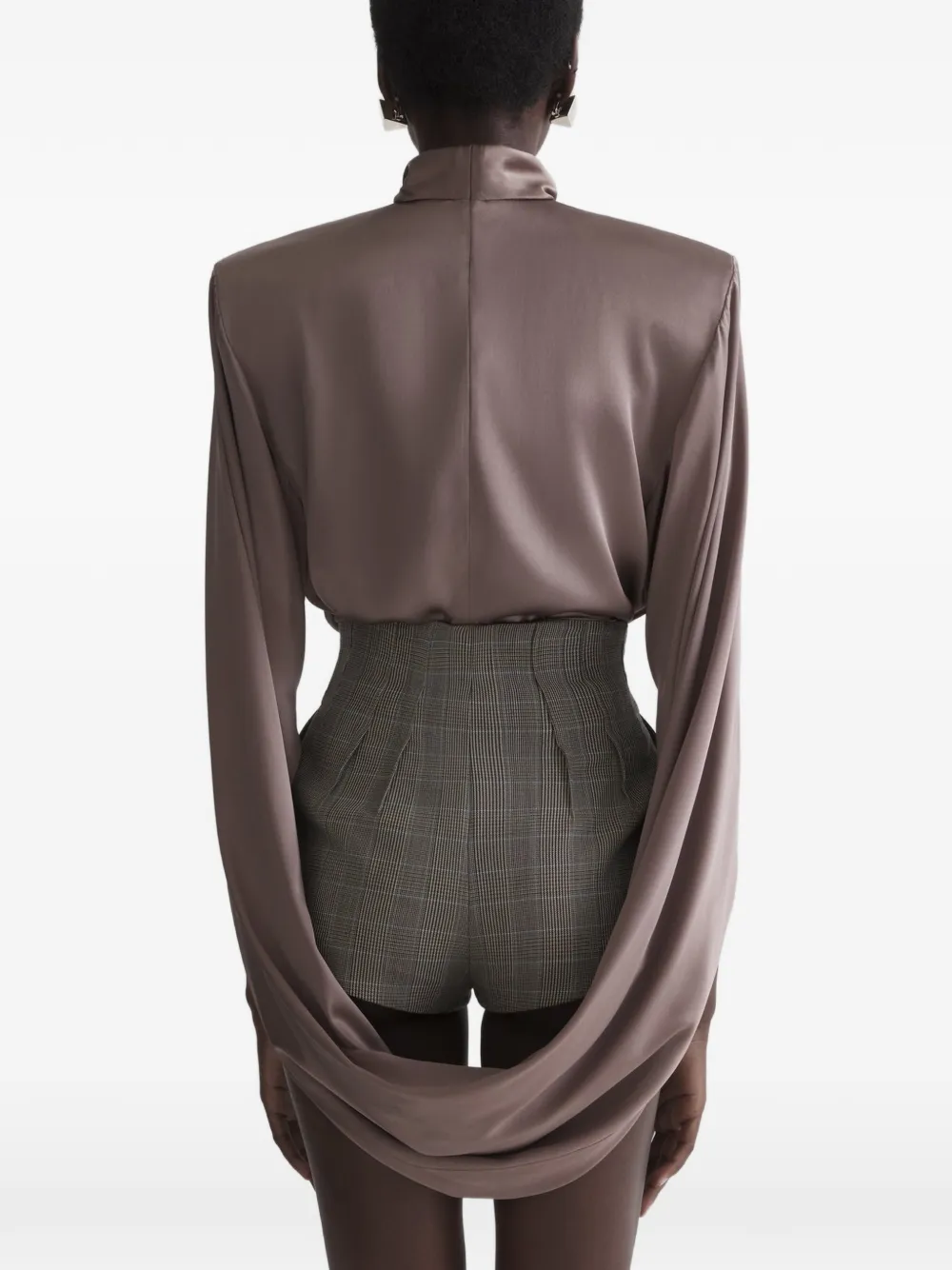 Mugler Cascade Tunic in Neutrals, view 5