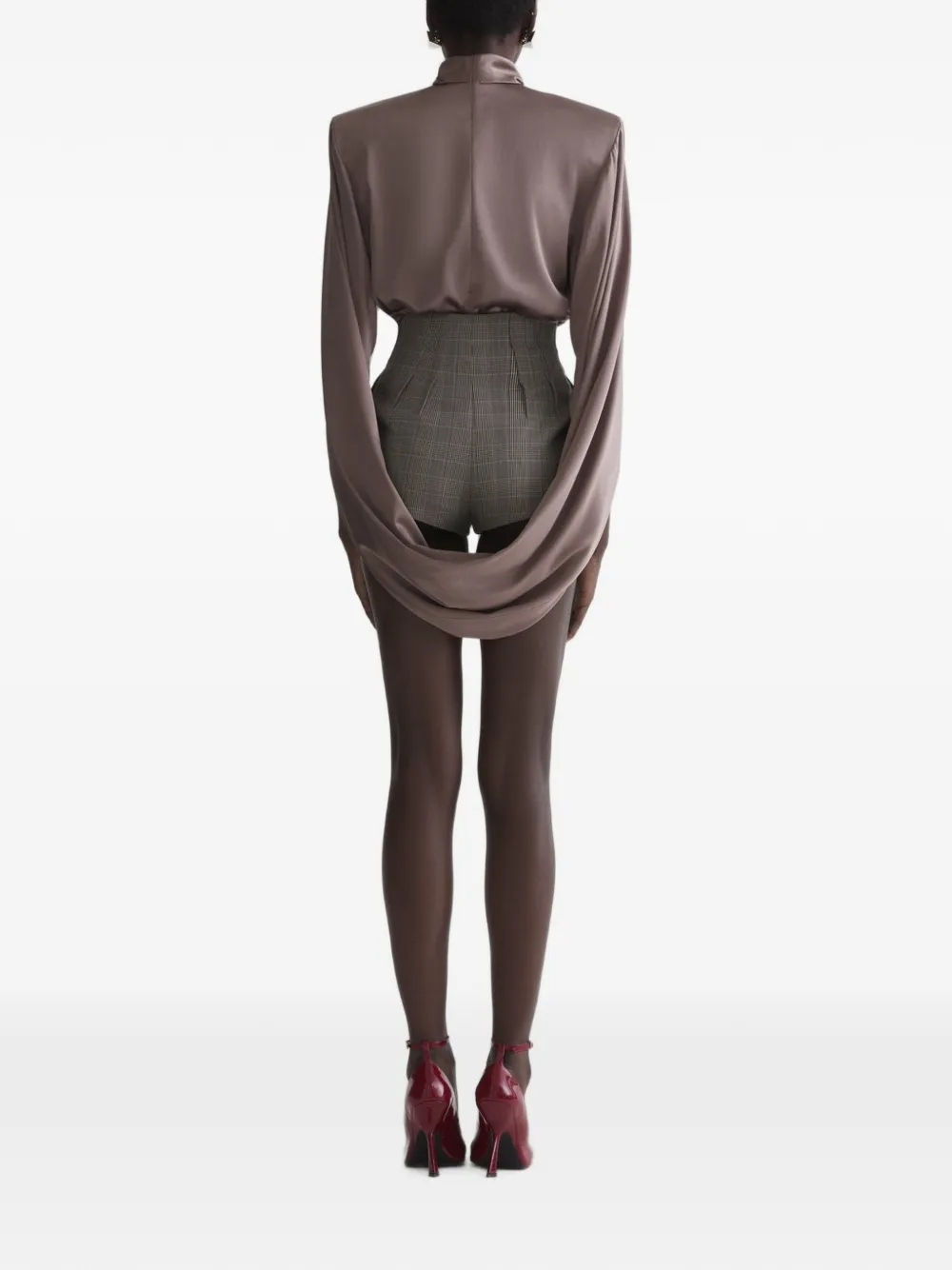 Mugler Cascade Tunic in Neutrals, view 4