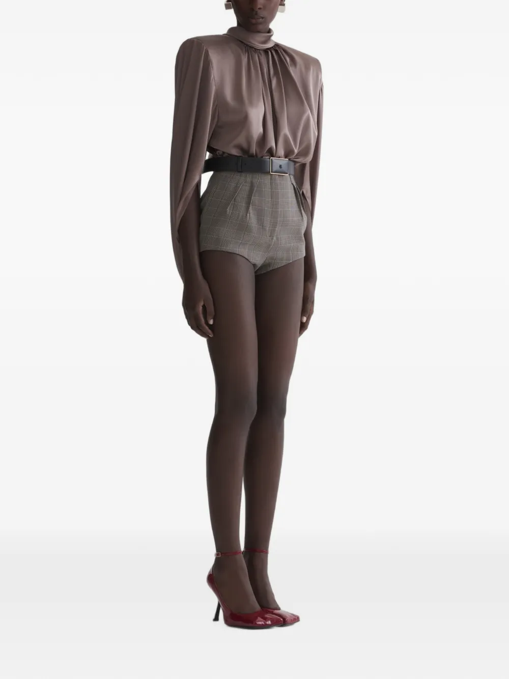 Mugler Cascade Tunic in Neutrals, view 3
