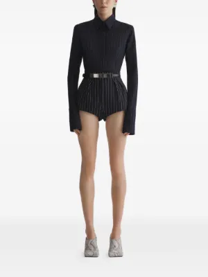 希少 ティエリーミュグレー ペプラム プリーツ ブラウス ウィメンズ Mugler（ミュグレー） | FARFETCH