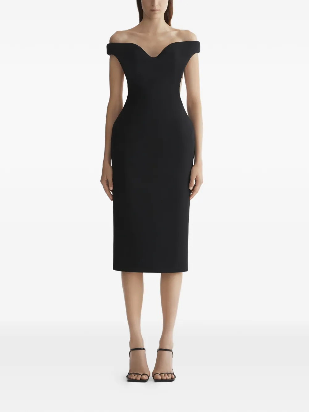 Mugler Abito con spalle scoperte - Nero