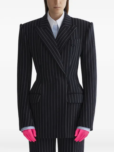 Mugler pinstripe double-breasted jacket