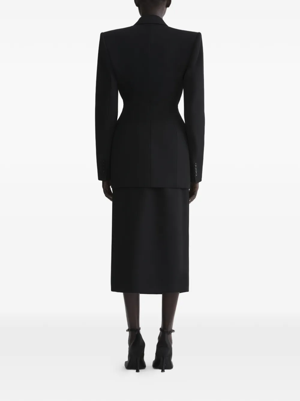  Mugler Hourglass Jacket - Black 